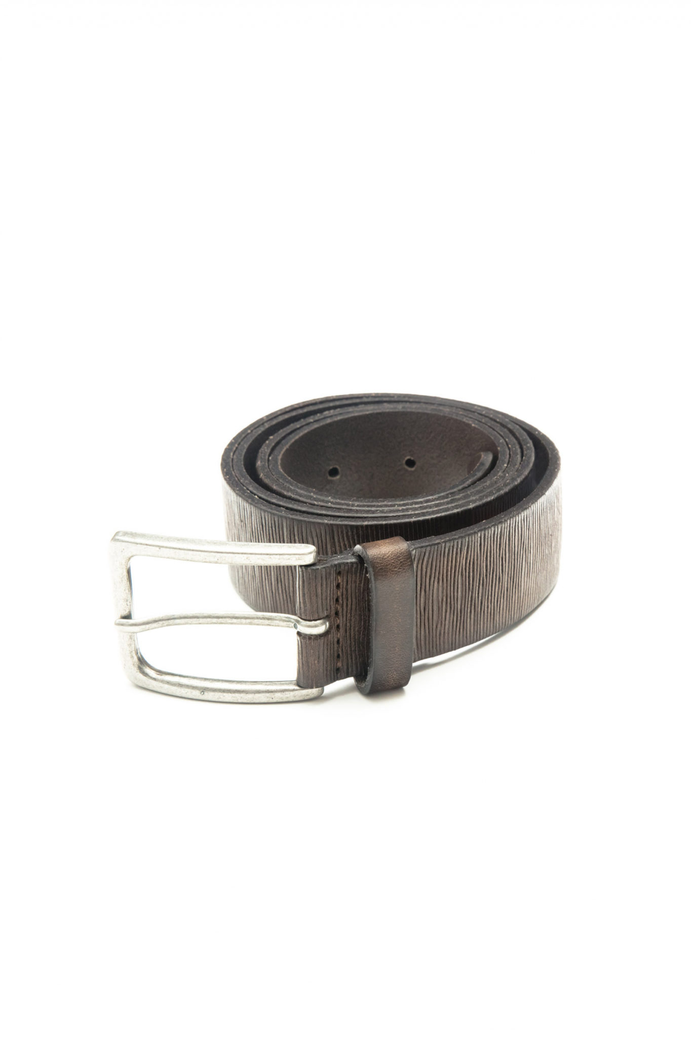 Striated leather belt - MCS ex Marlboro Classic's