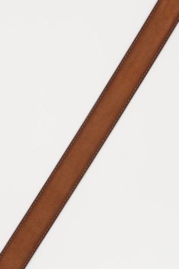 Suede-look leather belt