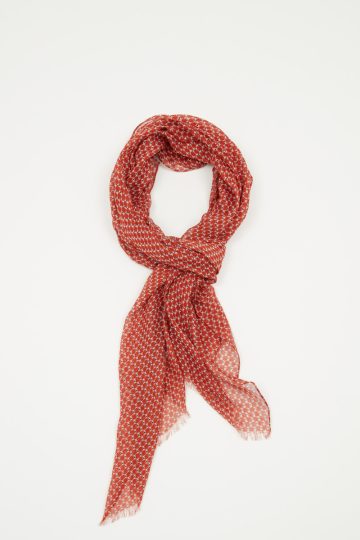 Micro pattern printed scarf