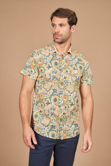 Summery printed short sleeves shirt