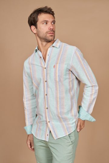 Big colored stripes shirt