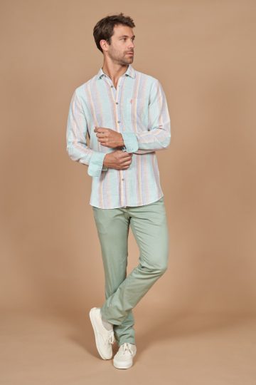 Big colored stripes shirt