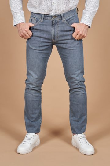 Regular tapered armure weave jeans