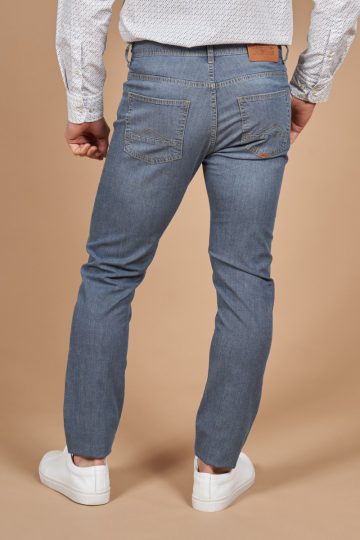 Regular tapered armure weave jeans