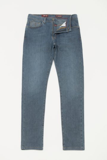 Regular tapered armure weave jeans