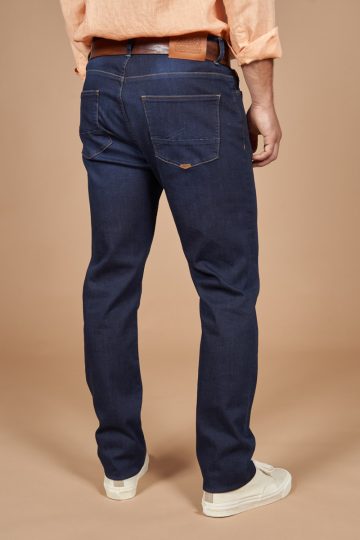 Jean regular tapered poche ticket zippée