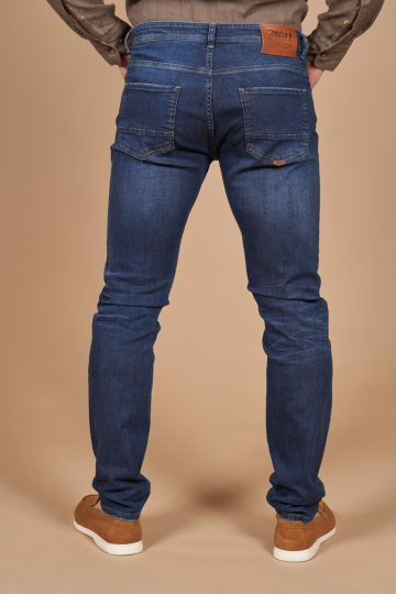 Regular tappered jeans cachemire pattern