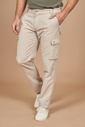 Striped cargo pants