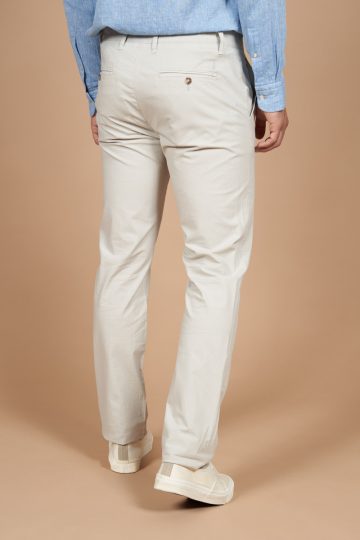 Pantalon chino slim armuré carreaux