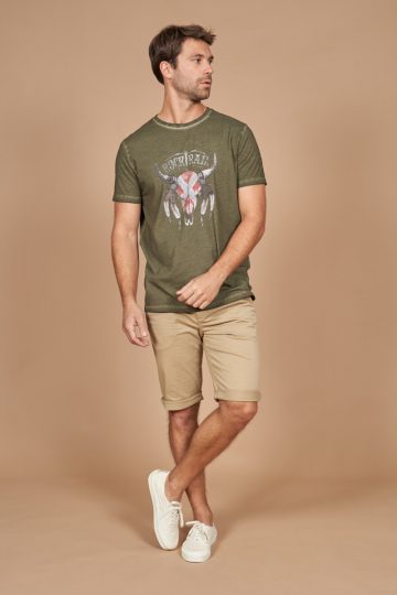 Plain chino Bermuda shorts