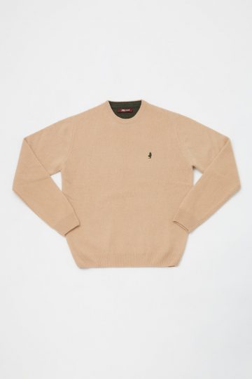 Round neck thin lambswool sweater