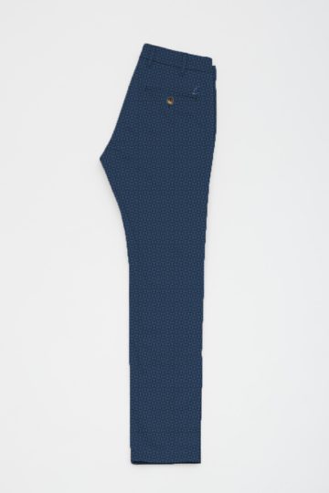 Pantalon chino imprimé micro dessin