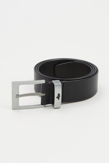 Smooth leather belt