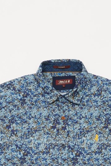 Printed shirt with flower pattern