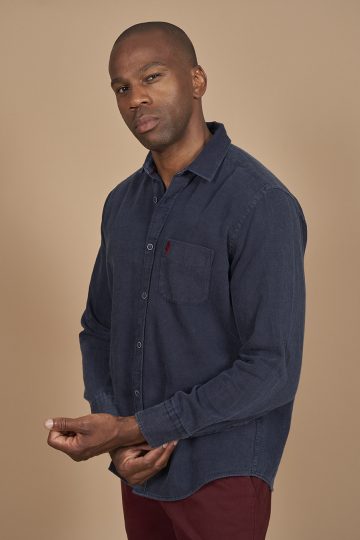 Chemise unie façon jeans