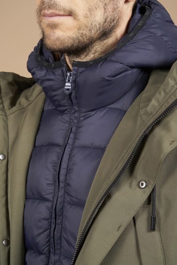 Parka longue à capuche