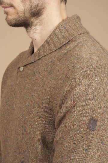 Shawl collar sweater