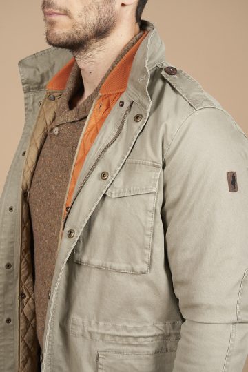 Quilted safari jacket