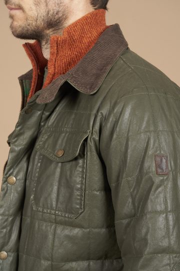 Quilted hunting jacket